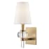 Hudson Valley Lighting Luna Single Light 14" Tall Wall Sconce Aged Brass