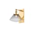 Hudson Valley Lighting Mendon 9" Tall Wall Sconce Aged Brass