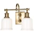 Hudson Valley Lighting Keswick 2 Light 14" Wide Bathroom Vanity Light Aged Brass