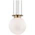 Hudson Valley Lighting Gunther Single Light 17" Wide Pendant Aged Old Bronze
