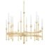 Hudson Valley Lighting Hathaway 12 Light 32" Wide Taper Candle Style Chandelier Vintage Gold Leaf