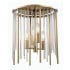 Hudson Valley Lighting Lewis 4 Light 13" Wide Flush Mount Waterfall Ceiling Fixture Aged Brass