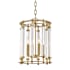 Hudson Valley Lighting Haddon 4 Light 12" Wide Crystal Chandelier Aged Brass
