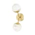 Hudson Valley Lighting Saratoga 2 Light 16" Tall LED Wall Sconce Aged Brass