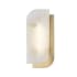 Hudson Valley Lighting Yin & Yang Single Light 13" Tall LED Wall Sconce Aged Brass