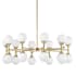 Hudson Valley Lighting Astoria 20 Light 36" Wide LED Chandelier Aged Brass