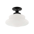 Hudson Valley Lighting Petersburg Single Light 13" Wide Semi-Flush Ceiling Fixture Old Bronze