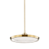 Hudson Valley Lighting Draper 16" Wide LED Pendant Aged Brass