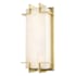 Hudson Valley Lighting Delmar Single Light 15" Tall LED Wall Sconce Aged Brass