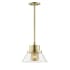 Hudson Valley Lighting Paoli Single Light 12" Wide Pendant Aged Brass