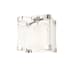 Hudson Valley Lighting Achilles Single Light 13" Wide Flush Mount Square Ceiling Fixture Polished Nickel