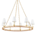 Hudson Valley Lighting Swanton 8 Light 43" Wide Candle Style Chandelier Aged Brass