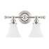 Hudson Valley Lighting Weston 2 Light 16" Wide Bathroom Vanity Light Polished Nickel