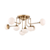 Hudson Valley Lighting Fleming 8 Light 37" Wide LED Semi-Flush Ceiling Fixture Aged Brass