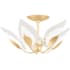 Hudson Valley Lighting Blossom 5 Light 24" Wide Semi-Flush Bowl Ceiling Fixture Gold Leaf