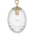 Hudson Valley Lighting Venice Single Light 9" Wide Mini Pendant Aged Brass