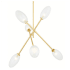 Hudson Valley Lighting Alberton 6 Light 53" Wide Sputnik Chandelier Aged Brass