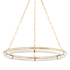 Hudson Valley Lighting Sennett 31" Wide Ring Chandelier Aged Brass