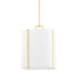 Hudson Valley Lighting Downing 13" Wide Pendant Aged Brass