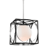 Hudson Valley Lighting Wadsworth Single Light 18" Wide Pendant Polished Nickel / Black