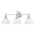 Hudson Valley Lighting Sutton 3 Light 26" Wide Bathroom Vanity Light Polished Nickel