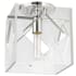 Hudson Valley Lighting Travis Single Light 9" Wide Flush Mount Square Ceiling Fixture Polished Nickel