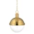 Hudson Valley Lighting Lambert Single Light 13" Wide Pendant Aged Brass