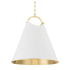 Hudson Valley Lighting Burnbay 18" Wide Pendant Aged Brass