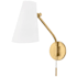 Hudson Valley Lighting Patten Single Light 16" Tall Wall Sconce Aged Brass