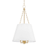 Hudson Valley Lighting Burdett 8 Light 22" Wide Pendant Aged Brass