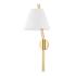 Hudson Valley Lighting Single Light Down Lighting Indoor / Outdoor Cast Brass Lantern Style Semi Flush Ceiling Fixture from the New Canaan Collection Aged Brass