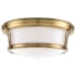 Hudson Valley Lighting Newport 2 Light 13" Wide Flush Mount Ceiling Fixture Aged Brass