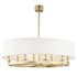 Hudson Valley Lighting Durham 8 Light 39" Wide Taper Candle Drum Chandelier Aged Brass
