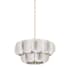 Hudson Valley Lighting Amalfi 8 Light 24" Wide Pendant with Woven Coconut Fiber Shades Vintage Gold Leaf