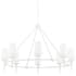 Hudson Valley Lighting Torch 8 Light 48" Wide Ring Chandelier White Plaster