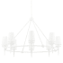 Hudson Valley Lighting Torch 8 Light 48" Wide Ring Chandelier White Plaster