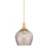 Hudson Valley Lighting Chatton 17" Wide Pendant with Fluted Glass Shade Aged Brass