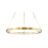 Hudson Valley Lighting Rosendale 28" Wide LED Ring Chandelier Aged Brass