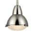 Hudson Valley Lighting Belmont Single Light 15" Wide Pendant Satin Nickel