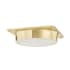 Hudson Valley Lighting Greenwich 12" Wide LED Flush Mount Ceiling Fixture Aged Brass