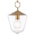 Hudson Valley Lighting Greene Single Light 8" Wide Mini Pendant Aged Brass