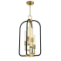 Hudson Valley Lighting Angler 4 Light 15" Wide Taper Candle Chandelier Aged Brass