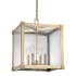 Hudson Valley Lighting Forsyth 4 Light 16" Wide Taper Candle Pendant Aged Brass
