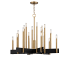 Hudson Valley Lighting Abrams 18 Light 34" Wide Taper Candle Chandelier Aged Brass