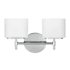 Hudson Valley Lighting Trinity 2 Light 14" Wide Bathroom Vanity Light Polished Chrome