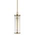 Hudson Valley Lighting Marley Single Light 4" Wide Mini Pendant Aged Brass