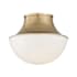 Hudson Valley Lighting Lettie Single Light 11" Wide Integrated LED Flush Mount Bowl Ceiling Fixture Aged Brass