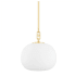 Hudson Valley Lighting Ingels 11" Wide Pendant Aged Brass