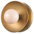 Hudson Valley Lighting Julien Single Light 5" Tall LED Bathroom Sconce / Ceiling Fixture Aged Brass