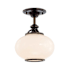 Hudson Valley Lighting Canton Single Light 9" Wide Semi-Flush Ceiling Fixture Old Bronze